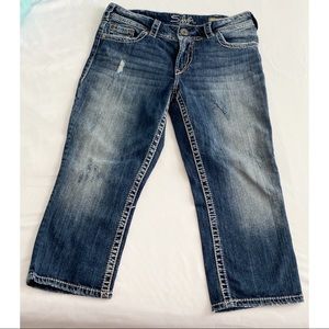 Silver Suki Surplus Capris